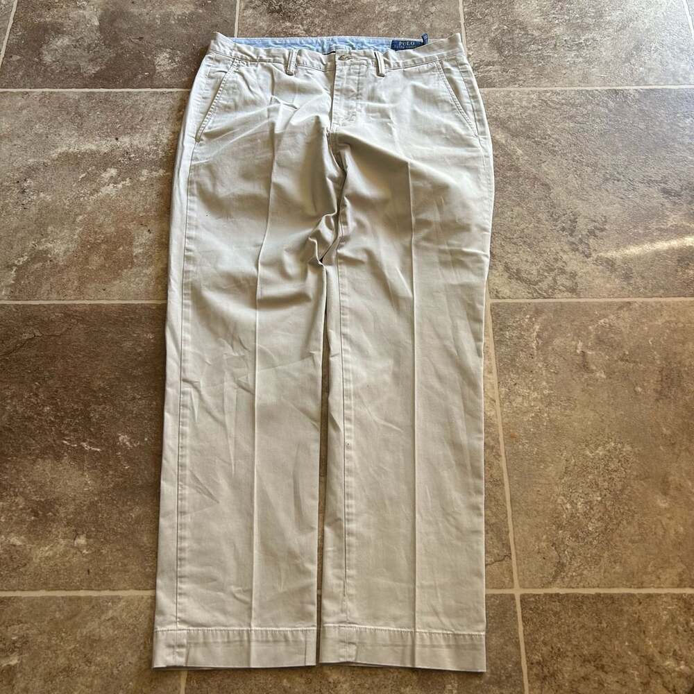 Polo Ralph Lauren Stretch Straight Fit Chino Pants Size 33/30 Khaki